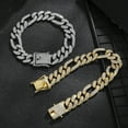 thumbnail image 2 of Diamond Men's Hip Hop Style Chunky Necklace, 2 of 2