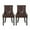 Dark Brown, variant on Noble House Will Contemporary Faux Leather Dining Chairs, Set of 2, Dark Brown