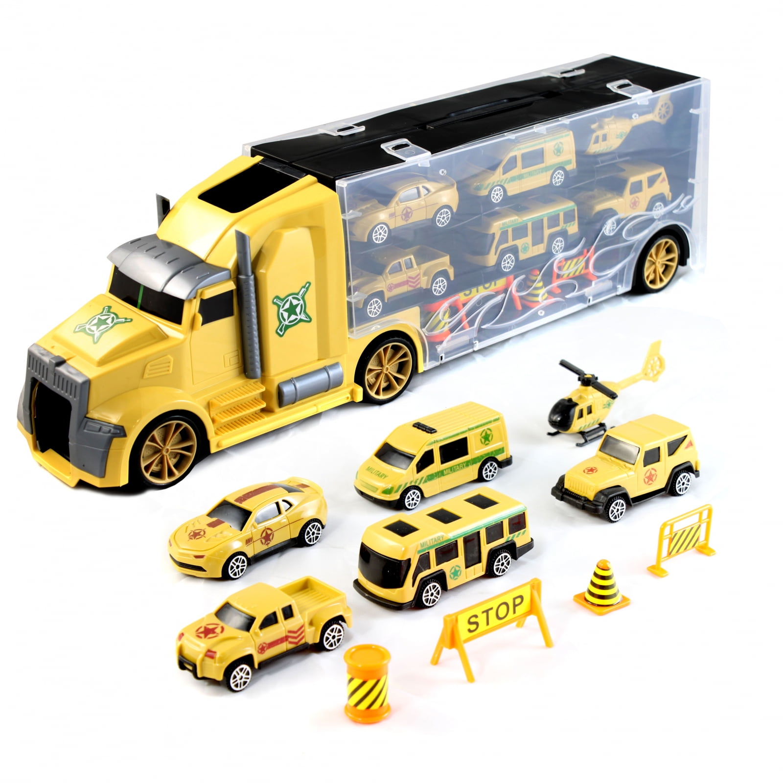1:64 Mini Amry Vehicle Free Wheel Die-cast Car Kids Children Development Toy 