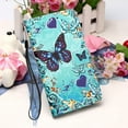 thumbnail image 6 of For Samsung Galaxy S23 Plus 5G Case, Mantto PU Leather Phone Case With Hand Rope Strap Cute Painted Flip Card Wallet Slots Kickstand Case For Samsung Galaxy S23 Plus 5G - Heart Butterfly, 6 of 8