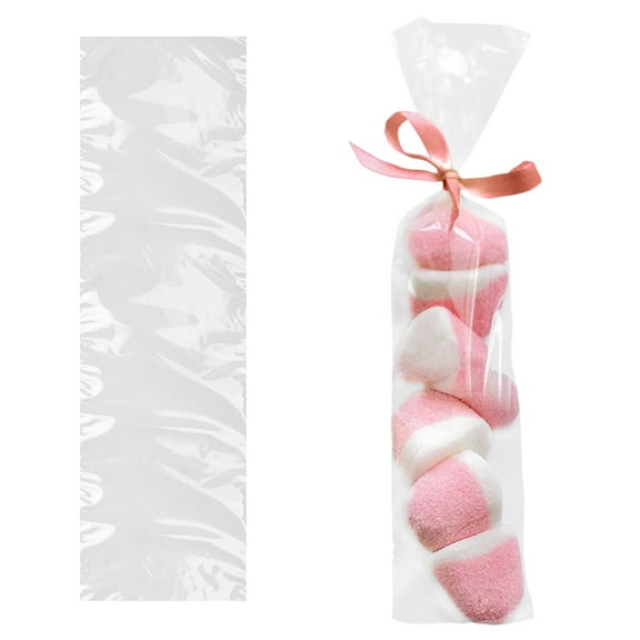 Clear Packing Bags, 2 x 8 Inches. Pack of 1000 Clear Poly Mailers. 2 Mil Clear Shipping Bags with Open Top. Waterproof Clear Packaging Bags for Small Items