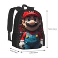 thumbnail image 2 of Lsque Mario Backpack for Men and Women - Durable 600D Oxford Cloth -Large Capacity, Water-Resistant School, Travel, and Hiking Bag, 2 of 7