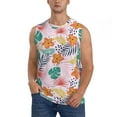 thumbnail image 2 of Picia Tropical Plants mens Cotton Tank Undershirts , Moisture-wicking Ribbed Tanks, Lightweight Cotton Tank Undershirts-Large, 2 of 8