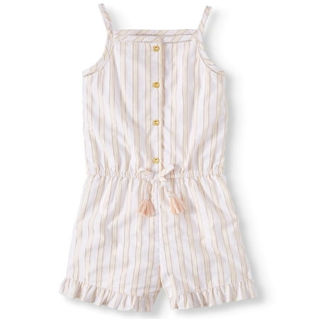 Girls Striped Romper - Striped Woven Romper (Toddler Girls)