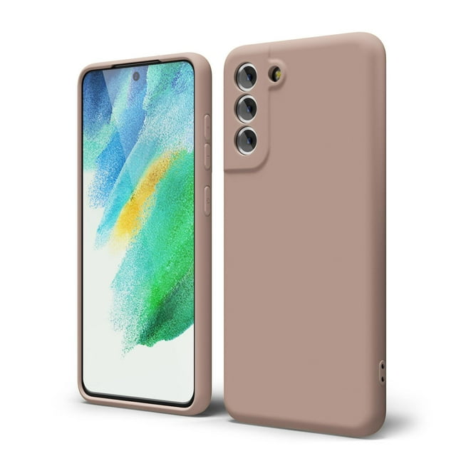 oakxco - Funda de silicona líquida para Samsung Galaxy S21 FE 5G, bonita funda delgada de goma suave