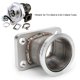 thumbnail image 2 of Turbo Flange Adapter for T3 4-Bolt to 2.5in V-Band Stainless Steel Conversion Adaptor, 2 of 4