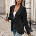 thumbnail image 6 of NTACZA Open Front Womens Cardigans Lightweight Thin Cardigan Casual Coats Knit Dressy Loose Office Wear Black, 6 of 8
