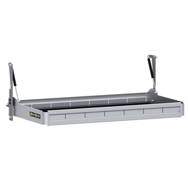 Holman Van Storage System Shelf 48367 36 Inch Width x 20 Inch Depth; Without Divider; Aluminum; Gray; Foldable