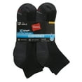 thumbnail image 2 of Hanes Men's Big and Tall Cushioned with Arch & Vent Ankle Socks, 12-pack, 2 of 6