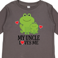 thumbnail image 4 of Inktastic My Uncle Loves Me Frog Boys or Girls Long Sleeve Toddler T-Shirt, 4 of 5