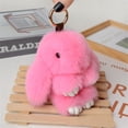 thumbnail image 1 of TopLLC Rabbit Costume Mignon Rabbit Pendant Porte-Clés Accessoires de Sac Soft Rabbit Velvet Ball Pendant Handmade Soft Rabbit Velvet Ball Pendant, 1 of 4