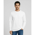 thumbnail image 2 of Real Essentials 4 Pack: Men's Cotton Long Sleeve Crew Neck T-Shirt - Soft Work Casual Jersey Tees, 2 of 6