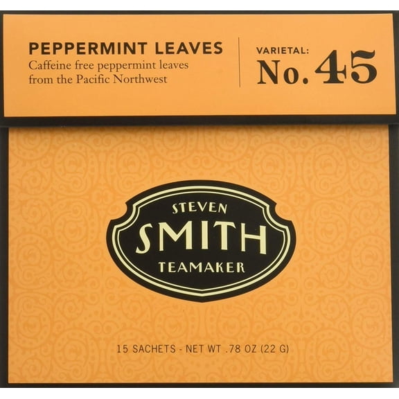 - Herbal Infusions Tea Peppermint Leaves No. 45 - 15 Tea Bags Net Wt .78 Oz