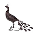thumbnail image 2 of Oakland Living Hammer Tone Bronze Peacock Metal Garden Statue with Solar Light and Ground Stake, 2 of 9