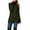 Army Green, variant on Asymmetrical Button Mid-Length Coat Women Fitted Fall Daily Casual Structured Versatile Outerwear Black L