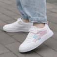 thumbnail image 2 of enyan Girls Sneaker Athletic Slip On Sneakers Comfortable Bungee Girls Athletic Shoes (Toddler/Little Kid/Big Kid) Pink,3, 2 of 7