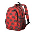 thumbnail image 2 of Game Controller Red Pattern Backpack for School, Cute School Bag with Adjustable Shoulder Straps and Padded Back, 15"x11.42"x5.5", 2 of 5
