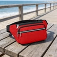 thumbnail image 4 of Sac Banane de Randonnée Grande Capacité Imperméable en Tissu Oxford Sac Banane Bandoulière avec Sangle Réglable pour Sports de Plein Air Voyage Cyclisme Randonnée, 4 of 6