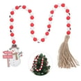 thumbnail image 3 of 1pc Christmas Wooden Bead String Christmas Bead String Christmas Wooden Beaded, 3 of 8