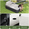 thumbnail image 3 of Uforic FullXL Air Bed featuring Headboard, 18in Inflatable Mattress with Pillow, Portable Electric Pump, Black - Ideal Queen Air Mattress for Camping & Home Use, 3 of 8