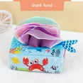 thumbnail image 4 of LEFTHIGH Toys Games Baby Tissue Box with Teether Soft Stuffed Sensory Toys High Contrast Scarves with Crinkle Paper for Kids Educational Preschool Learning Kids Games, 4 of 7