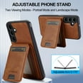thumbnail image 6 of Allytechgroup Case for Samsung Galaxy A14 5G, 2 In 1 Wallet Stand Case with Detachable Card Holder Support Wireless Charging Shockproof Magnetic Back Cover for Samsung Galaxy A14 5G, Brown, 6 of 8