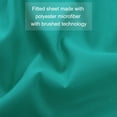 thumbnail image 4 of PiccoCasa Brushed Microfiber Fitted Sheet 16" Deep Mattress Protector, Full Turquoise, 4 of 6