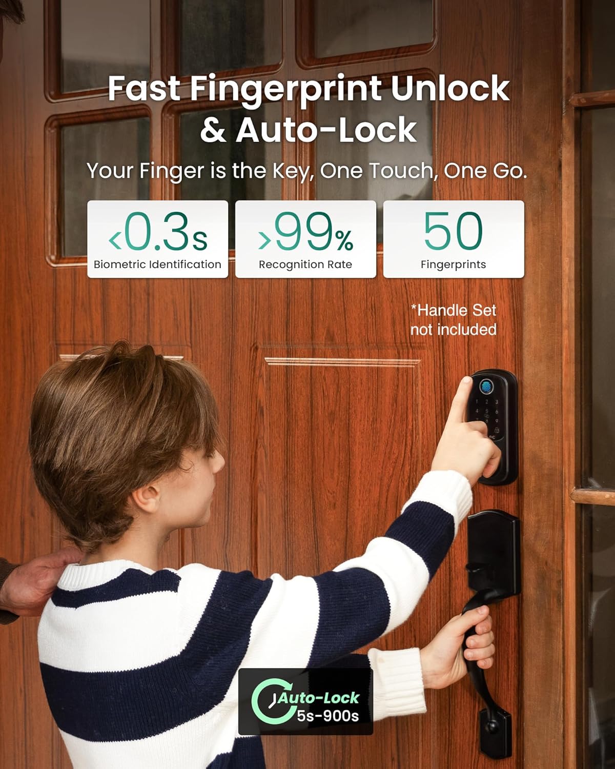 DESLOC B200 Smart Fingerprint Door Lock, Keyless Entry photo 6