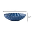 thumbnail image 6 of The Pioneer Woman Colette Stoneware 11-inch Serving Bowl, Blue, 6 of 8