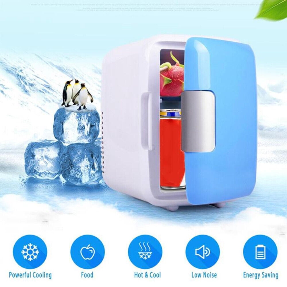 Mini Car Refrigerator Portable Freezer Warmer Cooler Camping Travel Fridge,4L