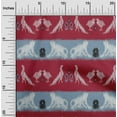thumbnail image 1 of oneOone Cotton Poplin Fabric Stripe|Bird & Monkey Ikat Print Fabric By Yard 42 Inch Wide, 1 of 4