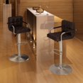 thumbnail image 1 of vidaXL Bar Stools 2 pcs Brown Faux Leather, 1 of 5