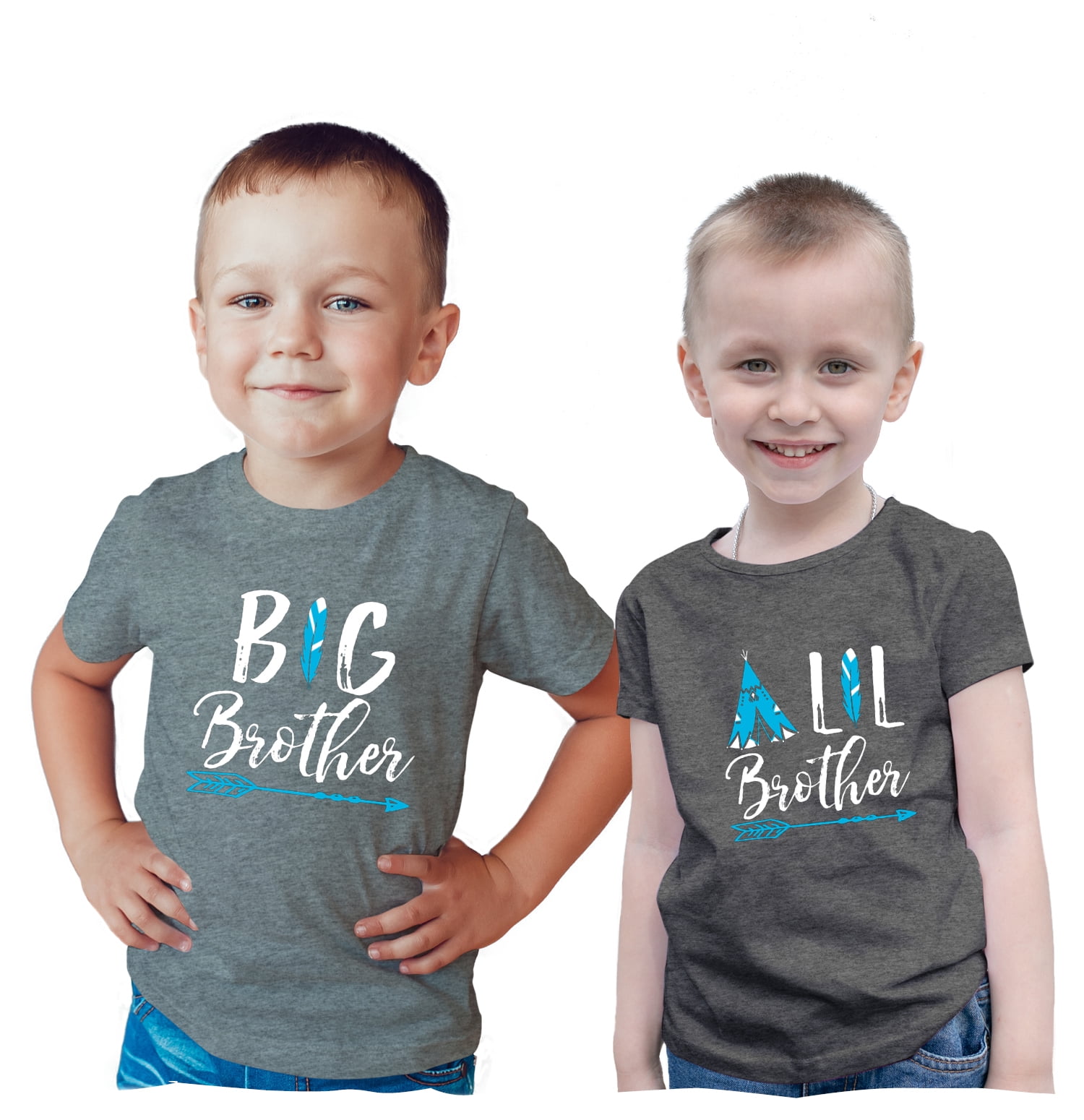Hip Hop Twins Kids Toddler Baby Tshirt Brother Sister Sibling Friend Matching