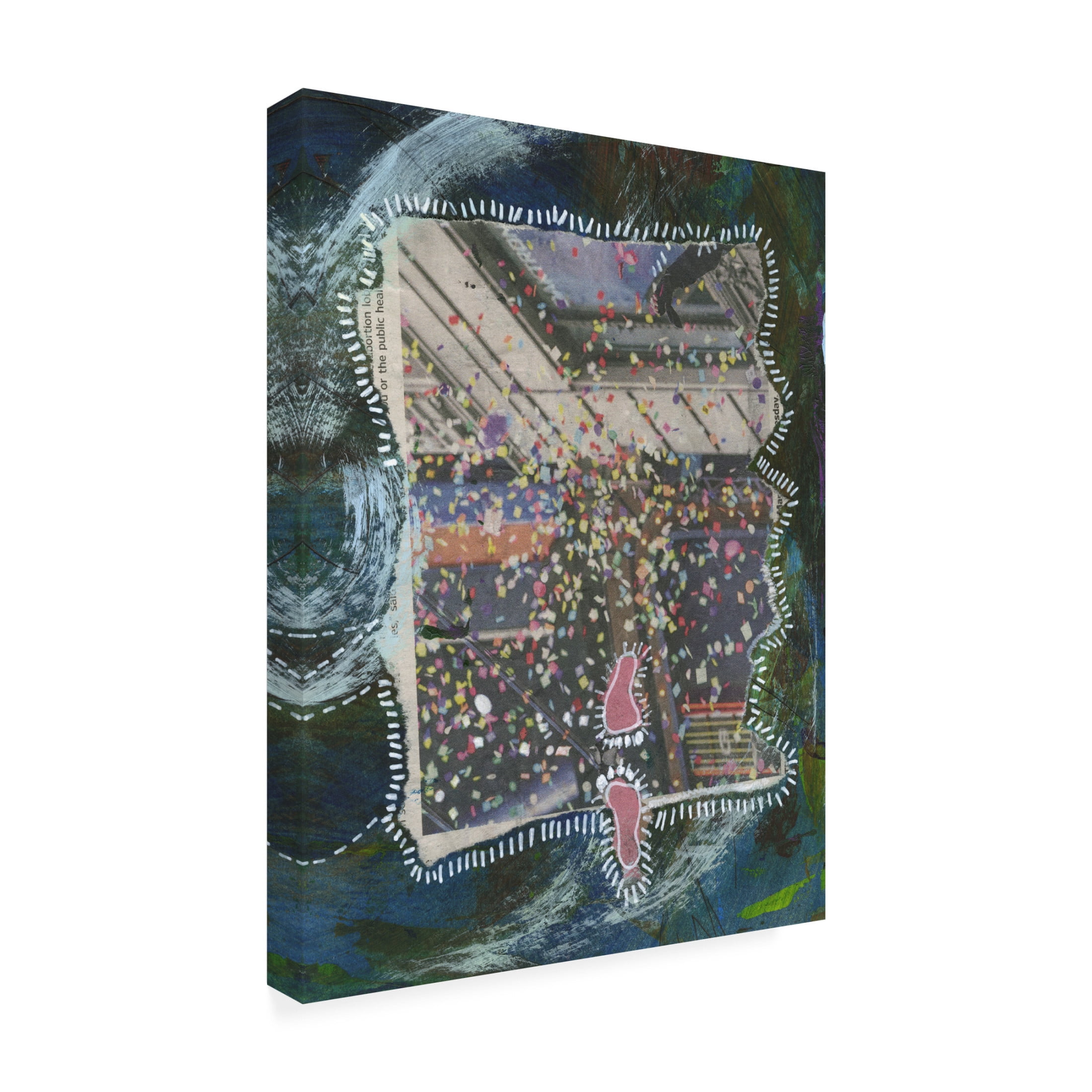 Canvas Wall Art - Medha Karandikar 'Spiritual Journal 14' Wall Art for Living Room, Bedroom, or Office Décor by Trademark Fine Art - 24 x 32 Inches