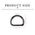 thumbnail image 2 of Anillo en D Metálico de 13mm Negro Mate 150 unidades Swpeet Accesorios DIY, 2 of 7