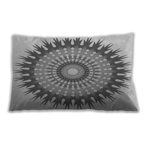 Ahgly Company Outdoor Rectangular Contemporary Lumbar Throw Pillow, 13 inch by 19 inch