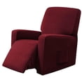 thumbnail image 4 of GUOOL Fauteuil Inclinable Élastique Antidérapant Doux Rouge, 4 of 9