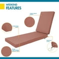 thumbnail image 5 of DUCKCOVERS® Weekend All-Weather Outdoor Chaise Cushion, 5 of 9