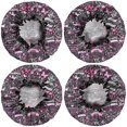 thumbnail image 2 of Shower Caps,Pink Breast Cancer and Love Waterproof Shower Cap for Women 4 Pieces,Double Reusable Hair Cover for Shower PEVA Elastic Stretch Hem, 2 of 7