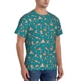 thumbnail image 2 of Bixox Men's Giraffes Doing Various Yoga Printed Short Sleeve Skinny Athletic T-Shirt, 2 of 6