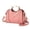Pink, variant on Elegant Women PU Leather Crossbody Bag with Cat Ear Top Handle Solid Handbag