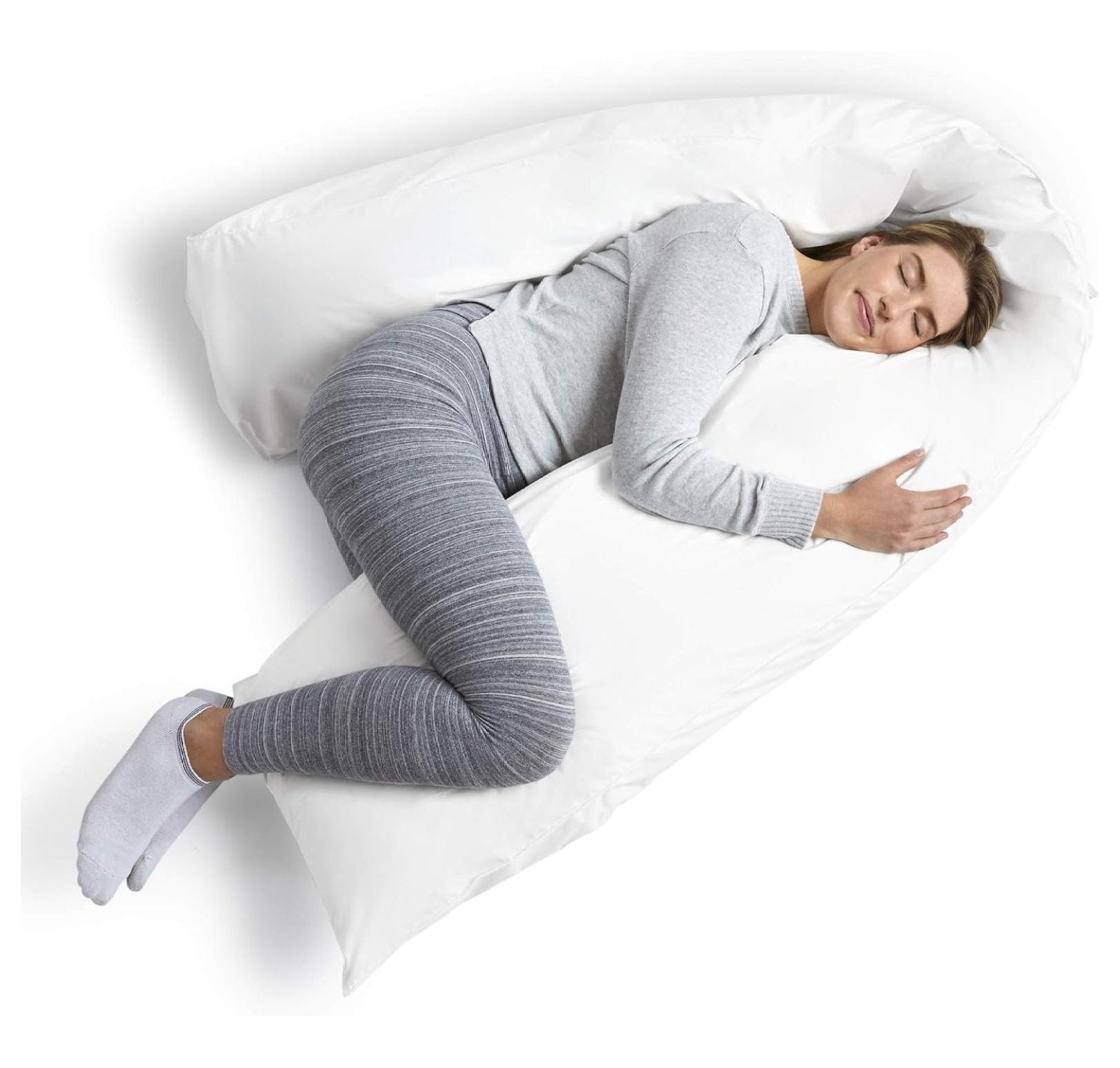 Body Sleeper Pillow Full Body Support Pillow - Cover Included