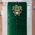 thumbnail image 4 of Jiibva Mardi Gras Door Decorations Porch Sign, New Orleans Mardi Gras Decorations Door hanger, Masquerade Mask Carnival Parades Party Wall Window Hanging Decorations, 4 of 7