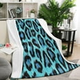 thumbnail image 2 of Leopard Print Flannel Fleece Throw Blanket - Soft & Cozy, Lightweight & Bed Blanket for Room Couch Decor, 50x60 inches, 2 of 5