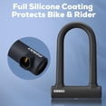 thumbnail image 4 of Candado en U para bicicleta Corki con arco de 17 mm y cable de 1,5 m, negro, 4 of 8