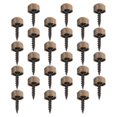 thumbnail image 3 of Copper Decorative Self Tapping Screws with Caps for Furniture and Fixture Enhancement – Durable, Elegant Mirror Fixing Fasteners, 24 pcs, 3 of 5