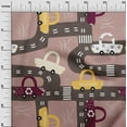 thumbnail image 3 of oneOone Cotton Flex Dusty Rose Fabric Car Sewing Material Print Fabric By The Yard 40 Inch Wide, 3 of 6