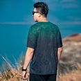 thumbnail image 4 of Camisetas de hombre lisas de acuarela, camisetas de secado rápido, camisetas para hombre, camisetas gráficas verdes, moda Harajuku ordinaria, verano, elegante, Y2k, XL, 4 of 5