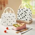 thumbnail image 5 of Inosoo Stylish Insulated Tote Lunch Bags for Women – Perfect for School or Work, Black Bow, 5 of 13