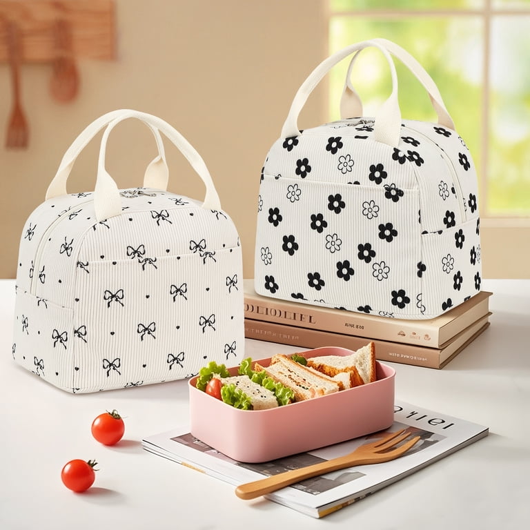 Inosoo Insulated Corduroy Lunch Bag for Women photo 4